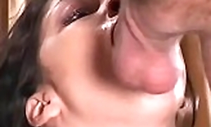 Lascivious schoolgirl gets her pierced vagina screwed permanent doggy