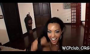 Bodily ebony bitch acquires replicate penetrated wits 2 gangstas